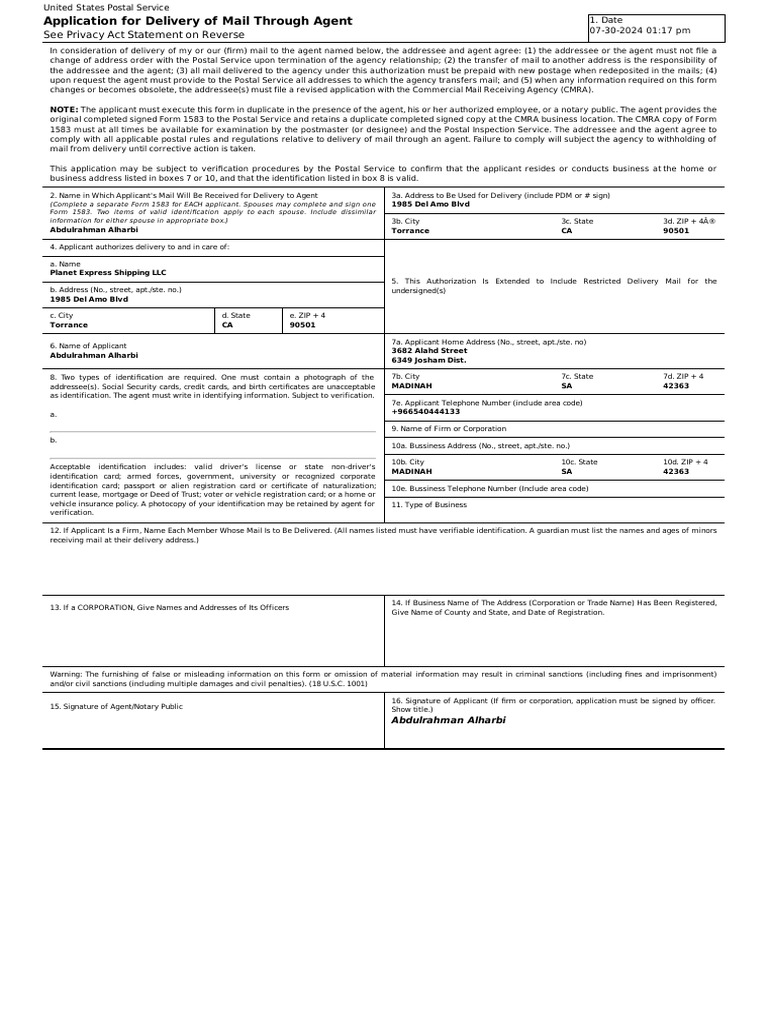 usps1583-14-pdf-united-states-postal-service-mail