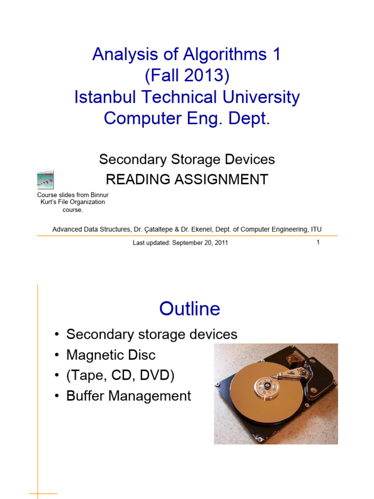 Week1 SecondaryStorage READINGASSIGNMENT | PDF | Computer Data Storage ...