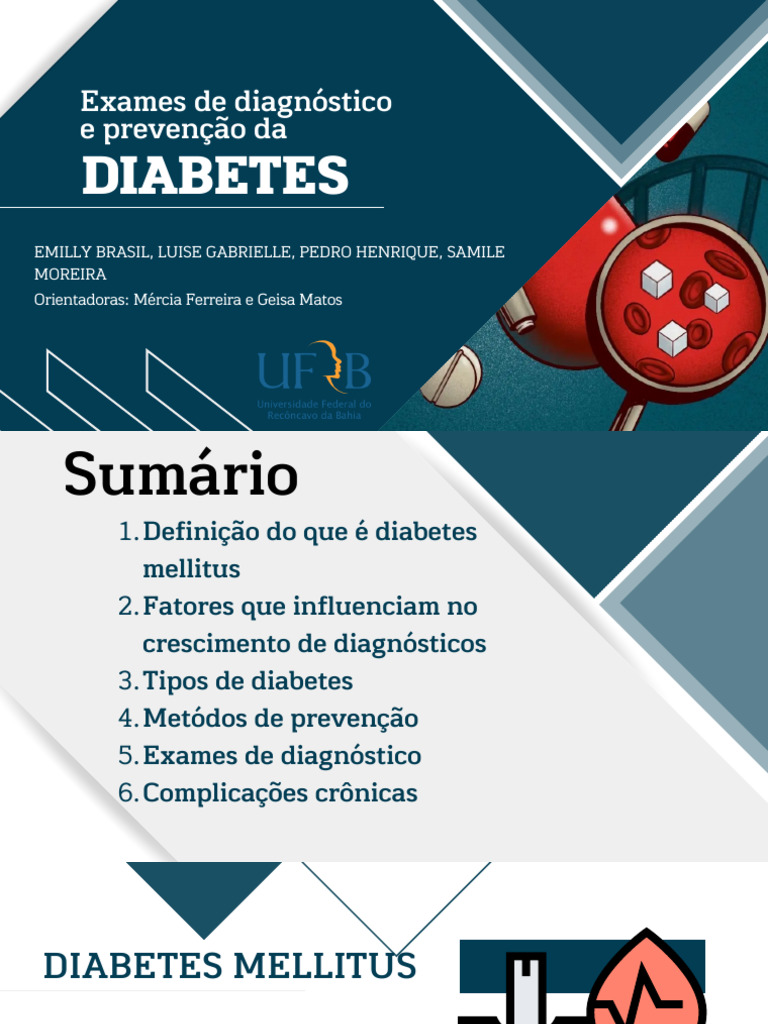 Diagnóstico e Prevenção do Diabetes | PDF | Diabetes | Gravidez