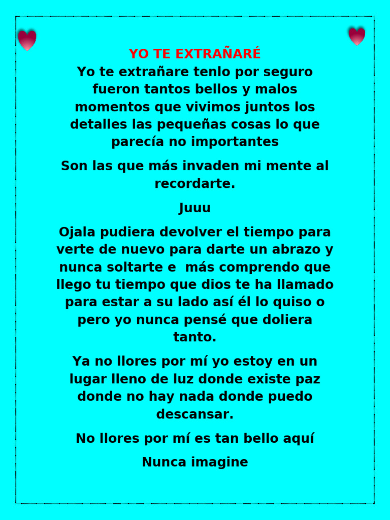 Yo Te Extrañare | PDF