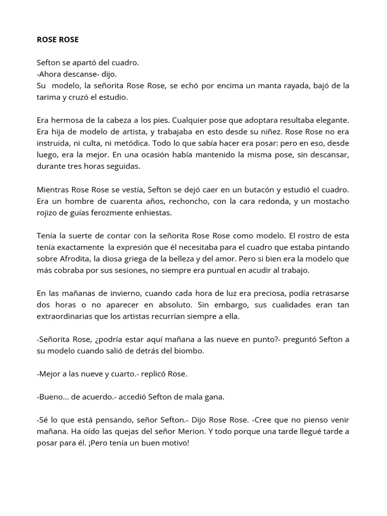 Rose Rose | PDF