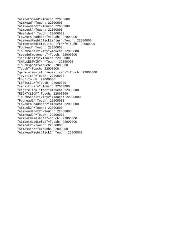Aimbot Configuration Settings | PDF