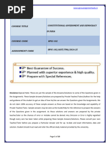 BPSC 102 em Solved Assignment 2024 25