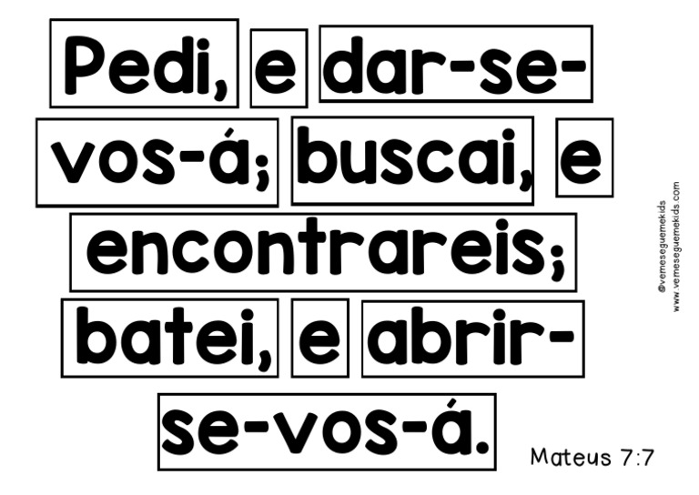 Pedi, e Dar-Se-Vos-Á Buscai, e Encontrareis Batei, e Abrir - Se-Vos-Á | PDF