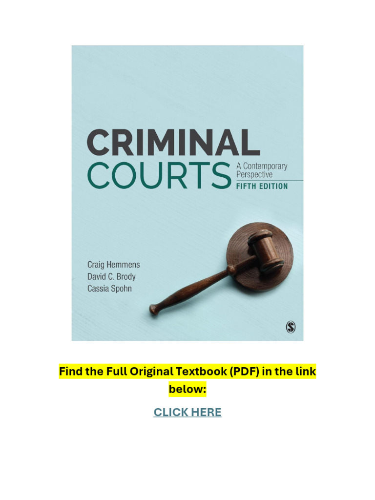 CRIMINAL COURTS A CONTEMPORARY PERSPECTIVE 4TH EDITION PDF visual data 2