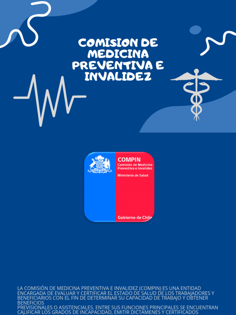 Funciones de la COMPIN en Salud Laboral | PDF | Presupuesto | Medicina