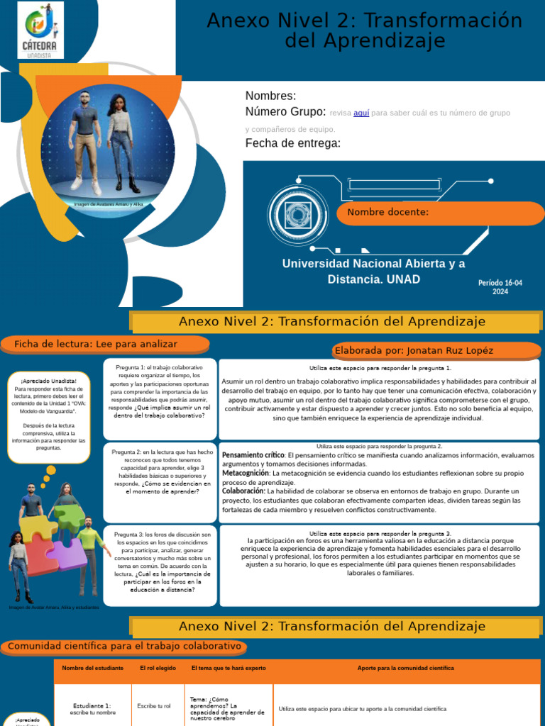 Anexo 2 - Nivel 2 Transformación Del Aprendizaje | PDF | Aprendizaje ...