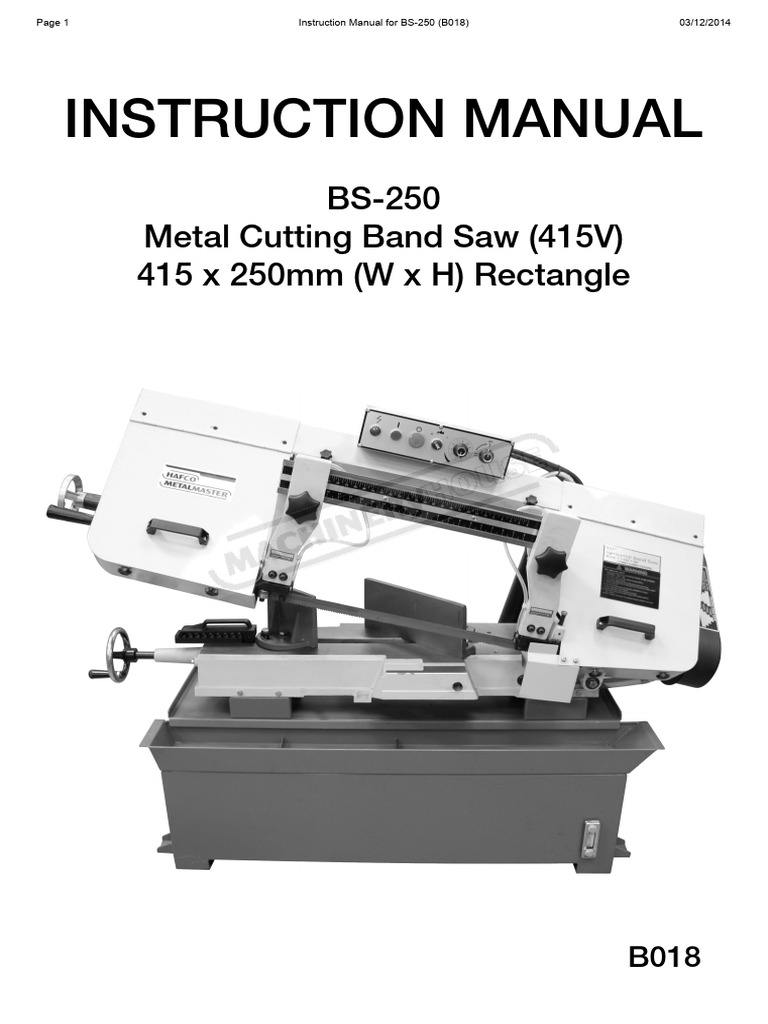B018 - Instruction Manual | PDF