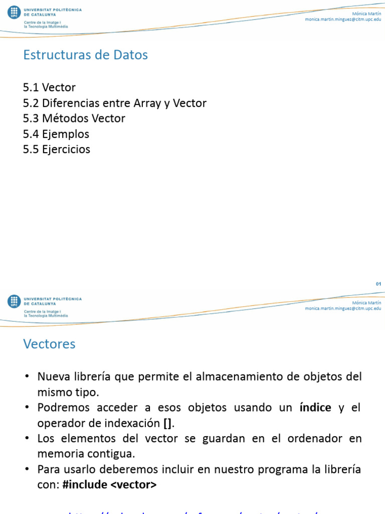 Introducción a Vectores en C++ | PDF | Recuperación de información ...