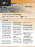 Transmission Modeling and Simulation With MapleSim