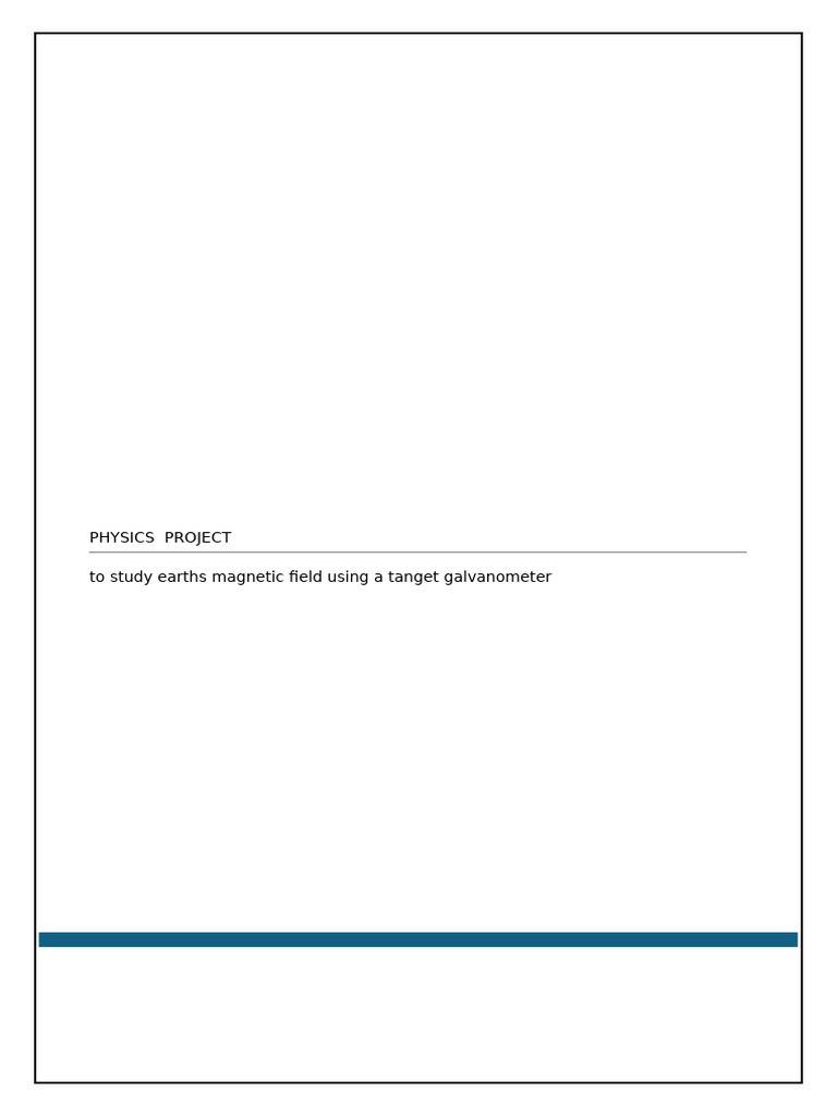 Physics Project REVISED | PDF | Electromagnetism | Metrology