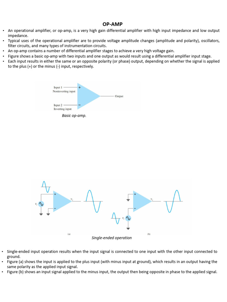 Analog 5 | PDF | Amplifier | Operational Amplifier