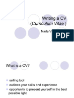 How to Write a CV