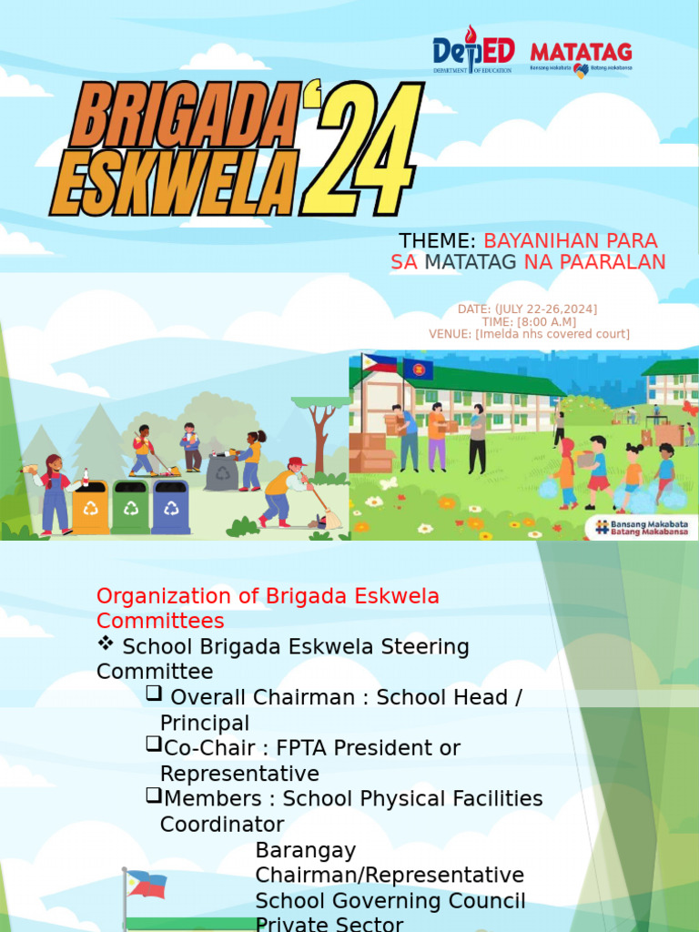 2024 Brigada Eskwela Implementation Guide | PDF