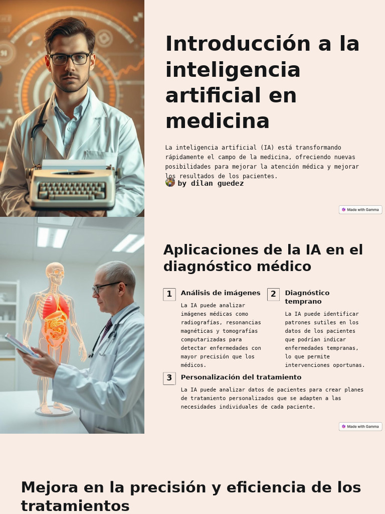 IA en Medicina: Transformación y Futuro | PDF | Inteligencia artificial ...
