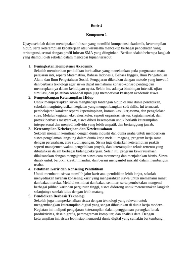 Strategi Sekolah Ciptakan Lulusan Kompeten Pdf