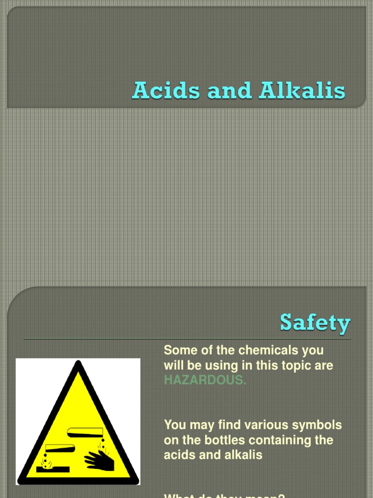 Acids and Bases PPT