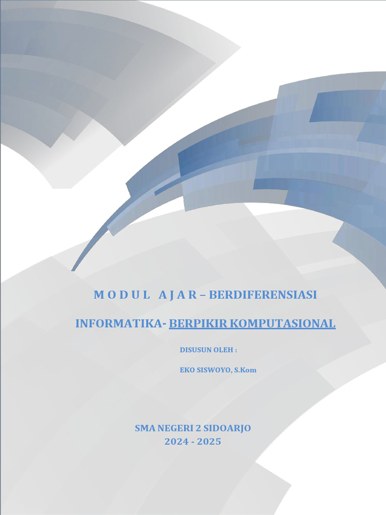 Modul Ajar BK - Eko Siswoyo - Berbasis GWFE | PDF