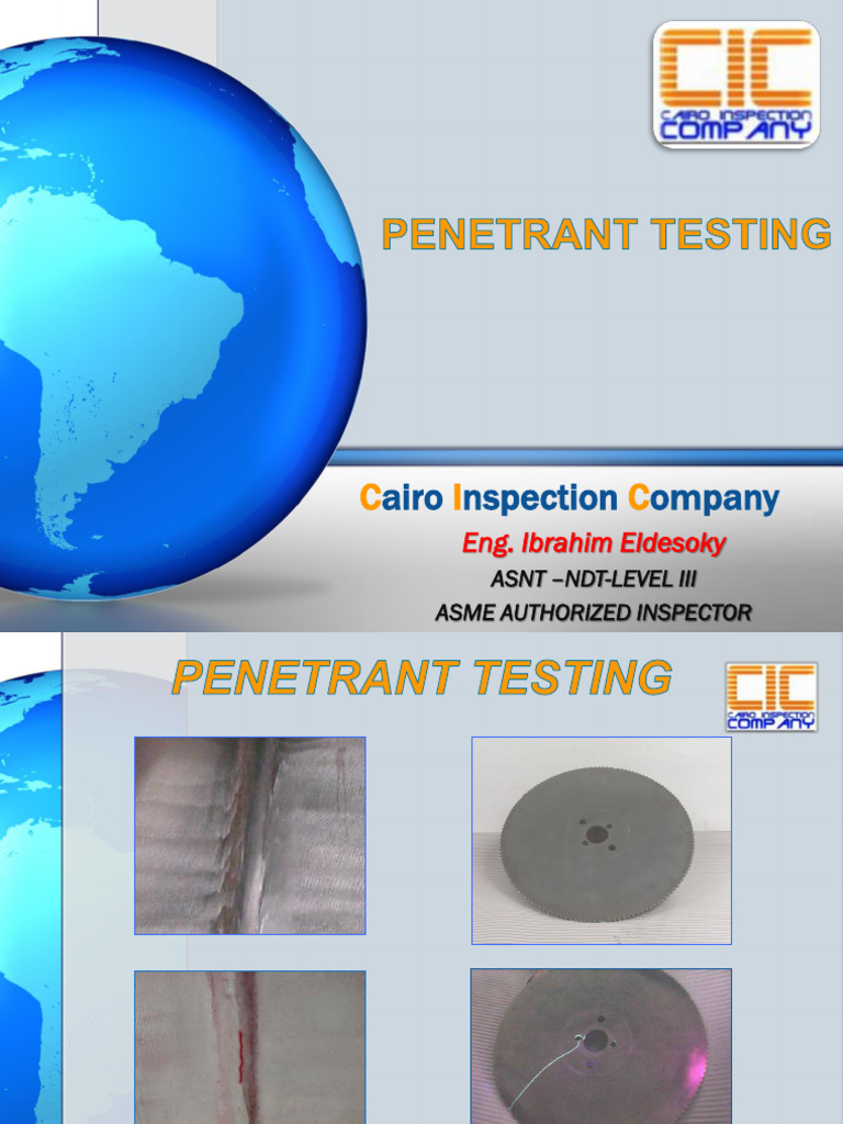 Introduction to Penetrant Testing NDT | PDF | Nondestructive Testing ...