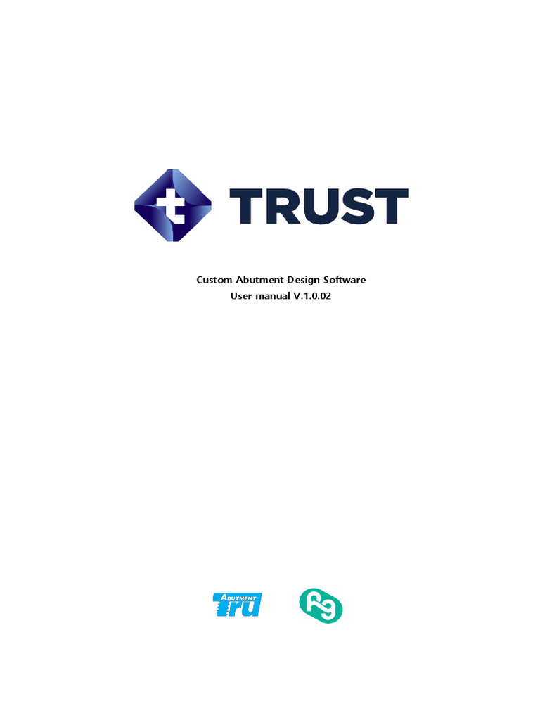 TRUST Manual Eng 1.0.02 | PDF | Dental Implant | Software