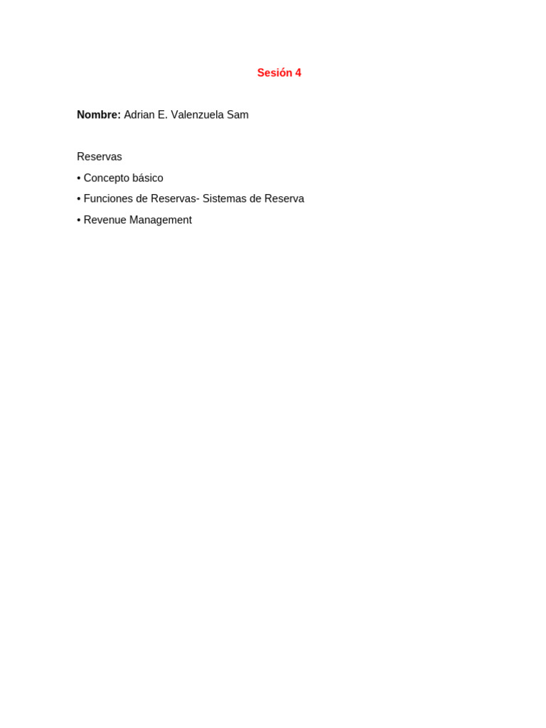 Sesión 4 | PDF
