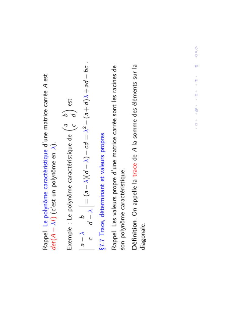 Polynôme caractéristique d'une matrice PDF Valeur propre, vecteur — free download