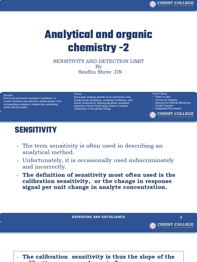 Understanding Sensitivity and Detection Limits | PDF | Detection Limit ...