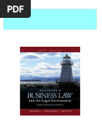Full Download Anderson S Business Law and The Legal Environment ...
