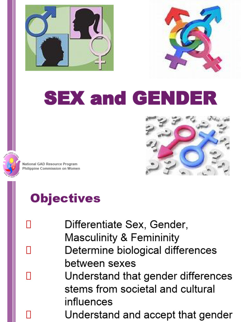 Sex and Gender: National GAD Resource Program Philippine Commission On ...