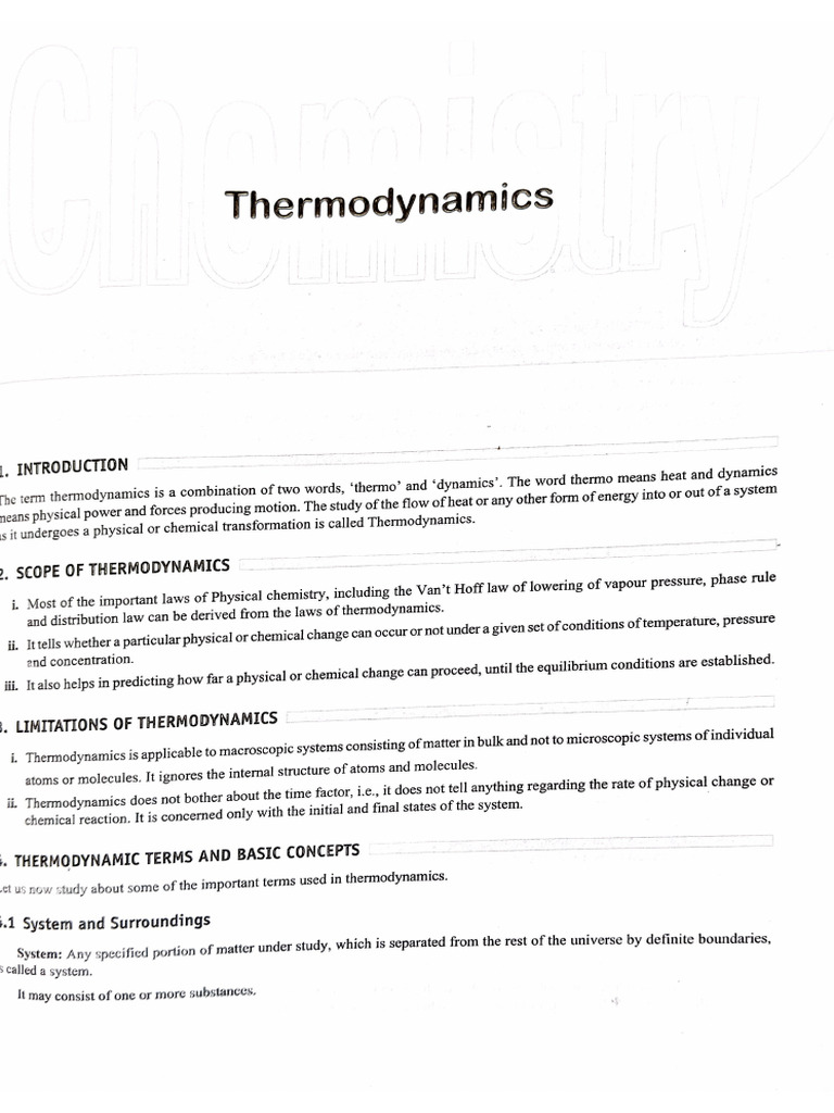 Thermodynamics | PDF