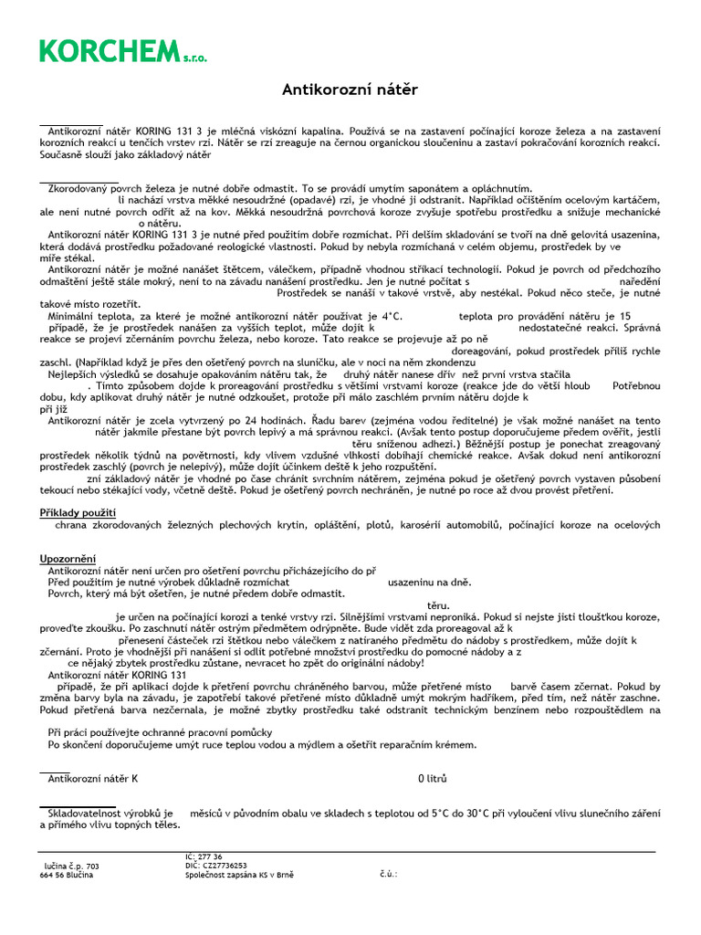 Navod KORING 131 3 | PDF