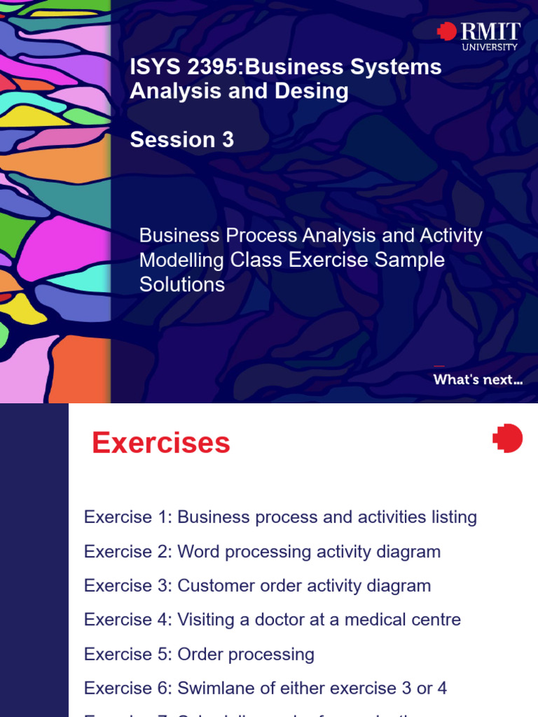 ISYS2395 - Session 3 - Activity Diagram - Class Exercise Solution | PDF ...