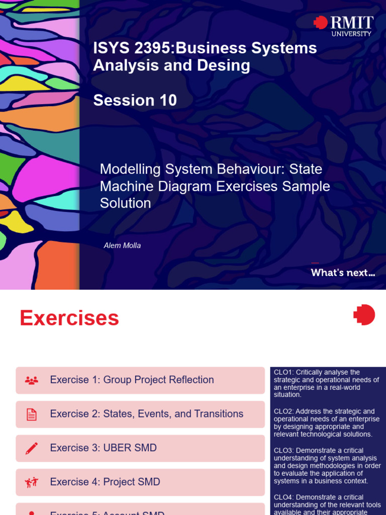 ISYS2395 Session 10 SMD Exercise Sample Solution | PDF | Unified ...
