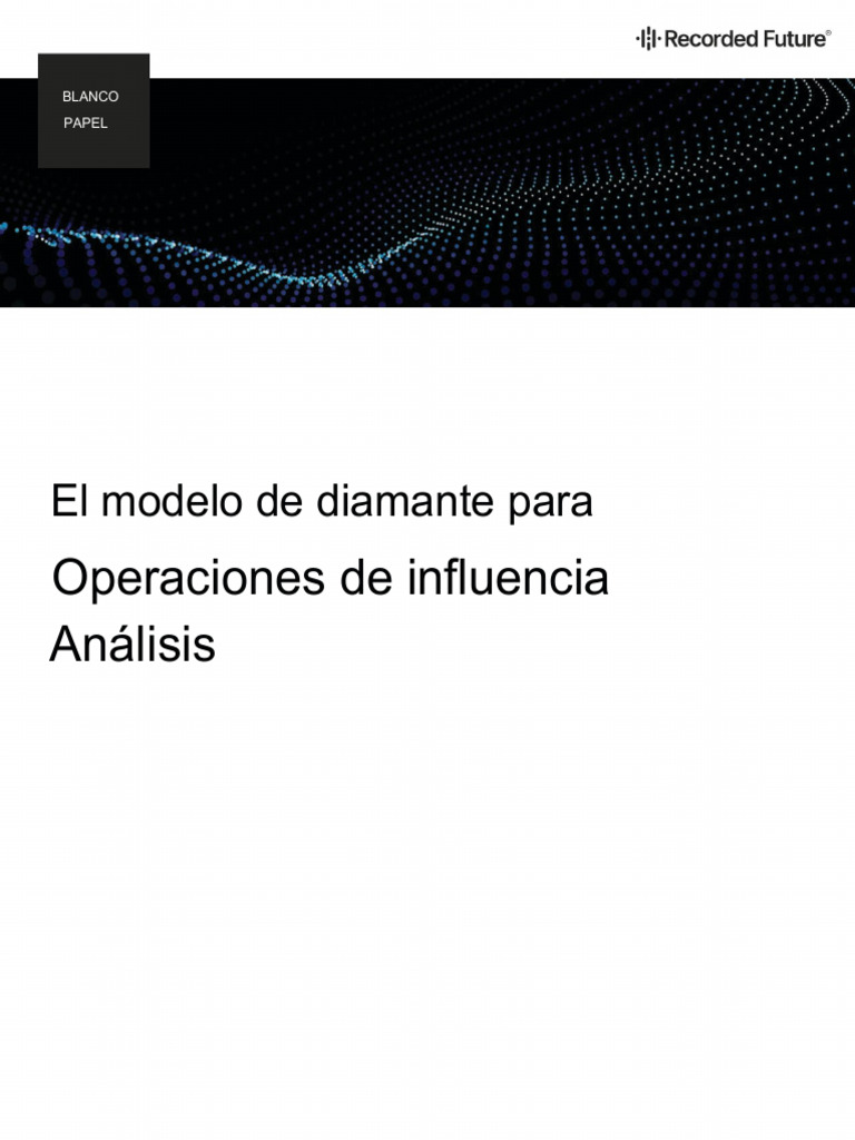 The Diamond Model For Influence Operations Analysis (Es) | PDF | China ...