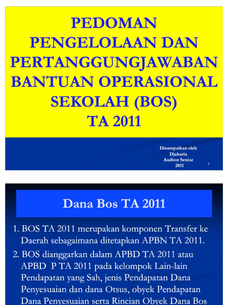 Contoh Laporan Dana BOS SD | PDF | Ilmu Sosial