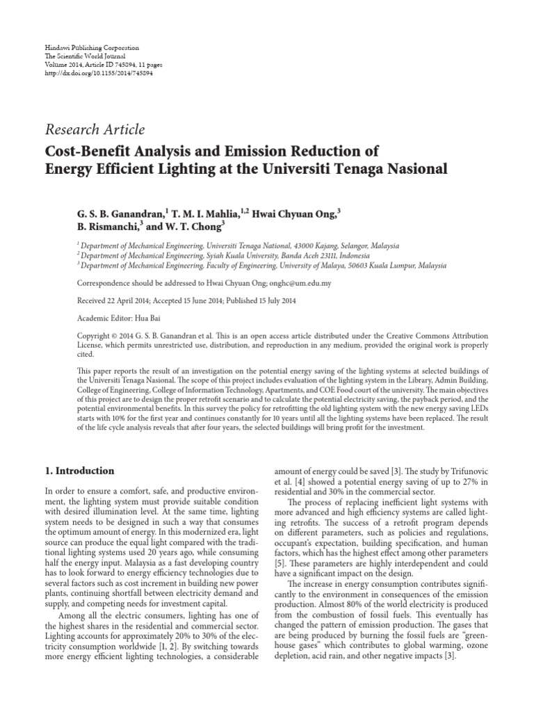 Cost-Benefit of Energy Efficient Lighting | PDF | Compact Fluorescent ...