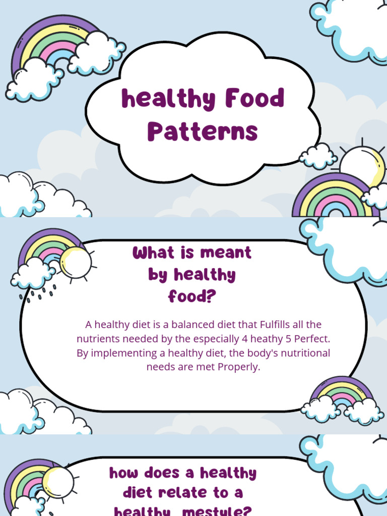 Healthy Food Patterns for Wellness | PDF