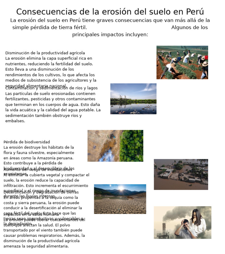Consecuencias de La Erosión Del Suelo en Perú | PDF
