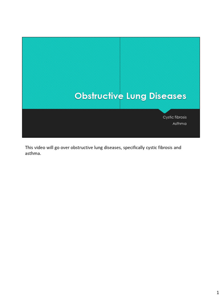 Week+10 Respiratory+Diseases | PDF | Respiratory Tract | Chronic ...
