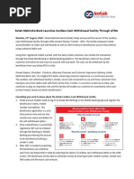 Kotak Rtgs | PDF | Banks | Banking