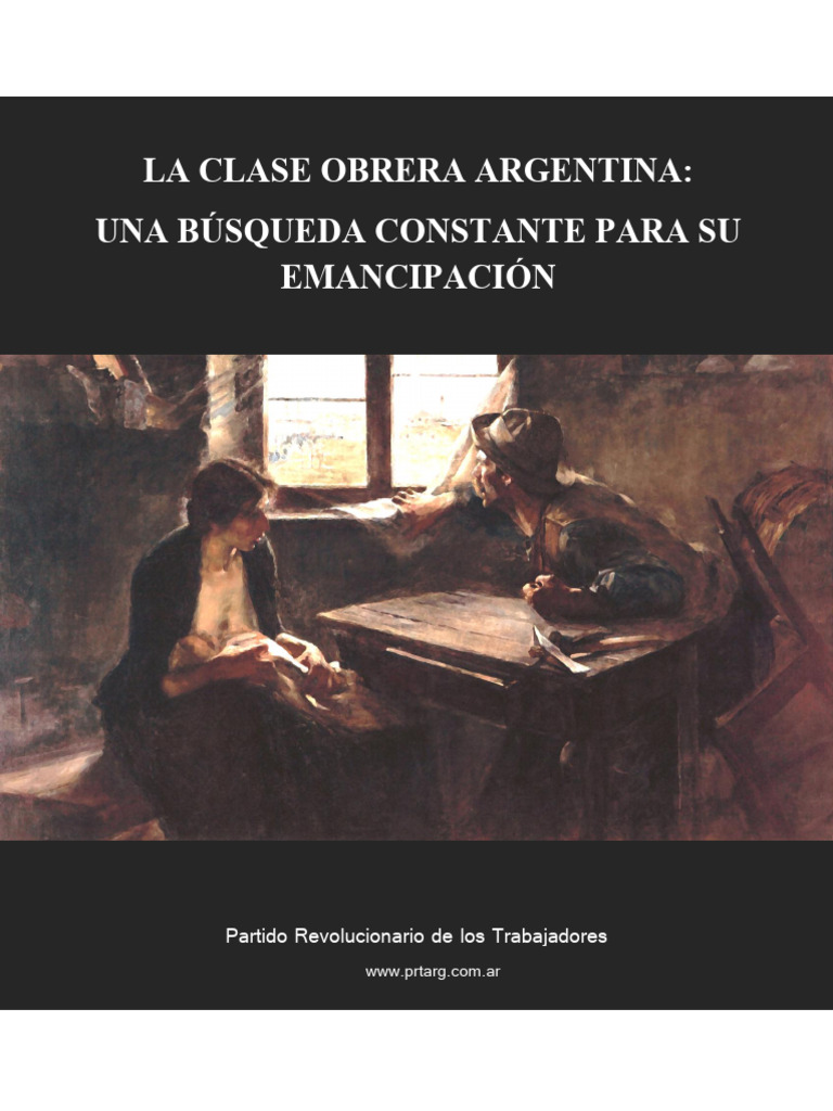Emancipación de la Clase Obrera Argentina | PDF | Derecho laboral ...