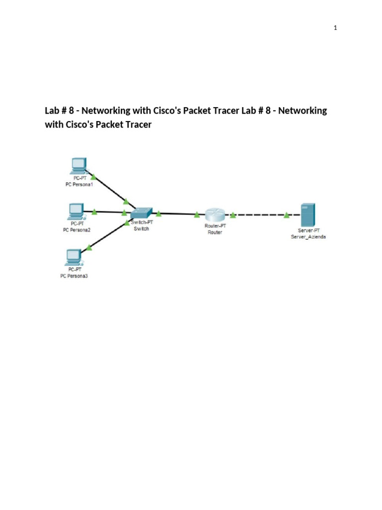 Cisco Packet Tracer 8.0.1 Lab Guide | PDF
