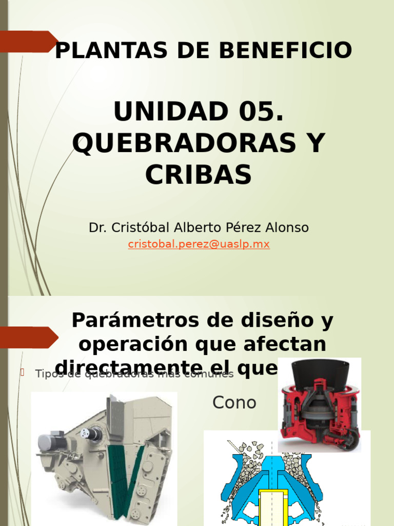 Diseño y Operación de Quebradoras y Cribas | PDF | Abrasivo | Materiales