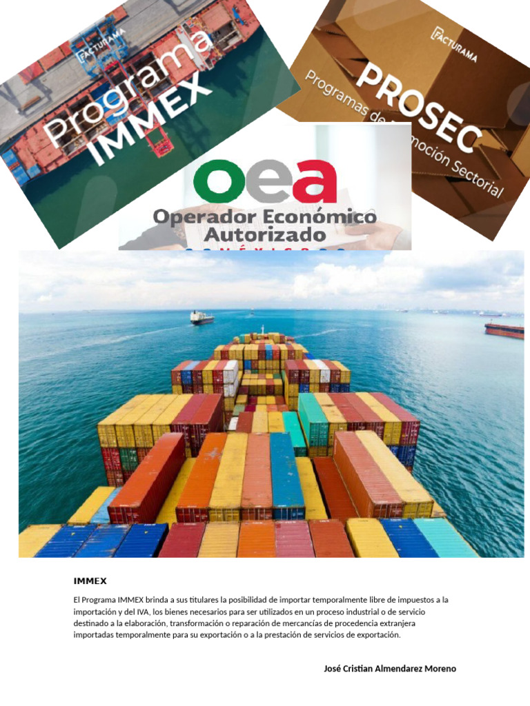 Beneficios de Programas IMMEX y PROSEC | PDF | aduana | El comercio ...