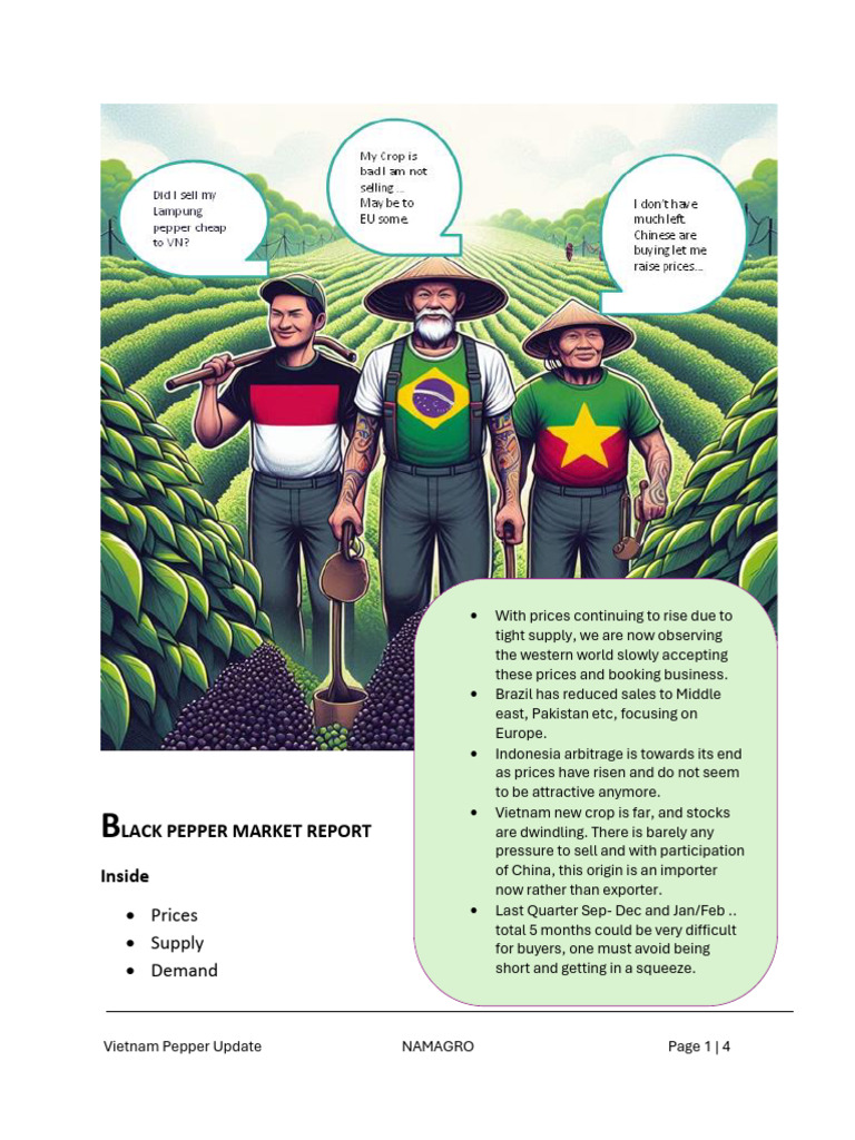 Namagro Black Pepper Report 6 Sep 2024 | PDF | Economies