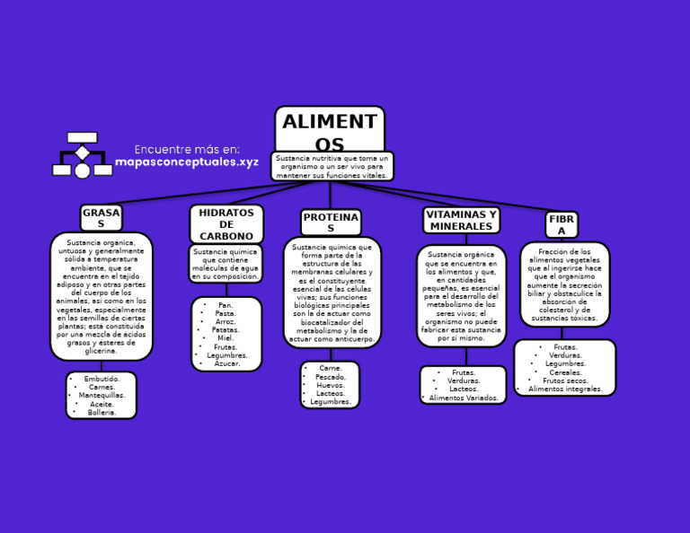 Mapa conceptual de los alimentos | PDF | Alimentos | Legumbre
