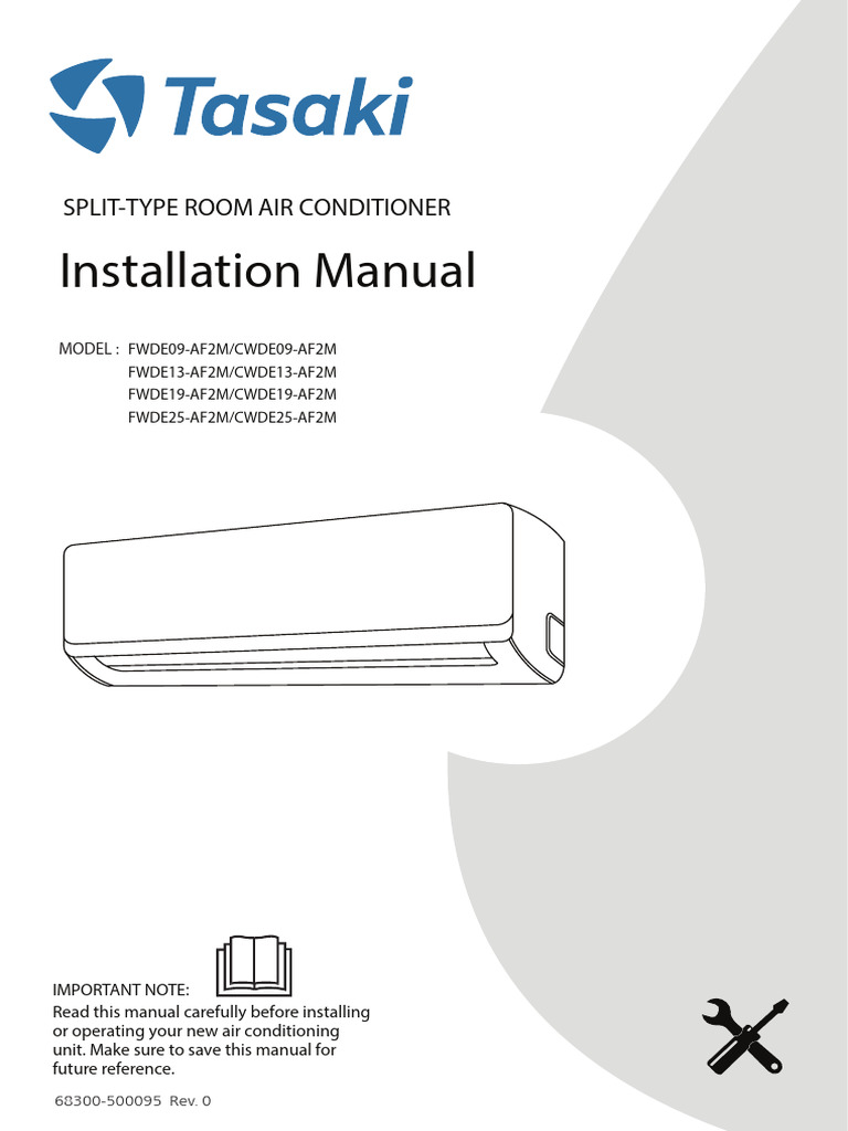 Air Conditioner Installation Manual | PDF | Electrical Wiring | Air ...
