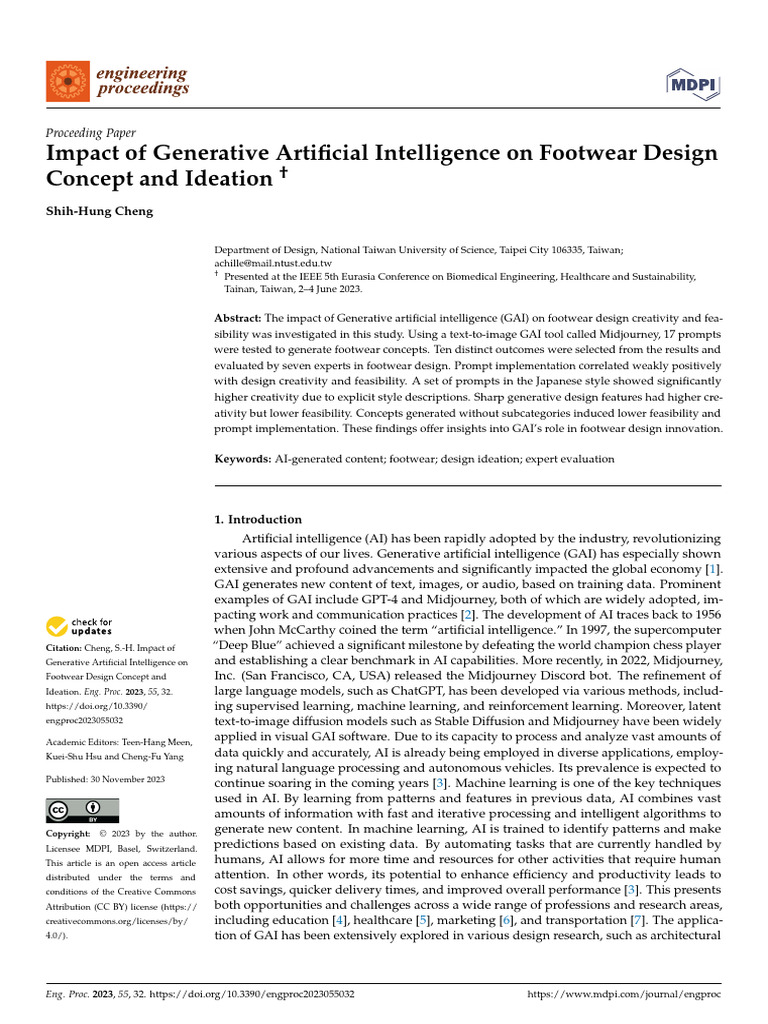 Impact of Generative Artificial Intelligence On Fo | PDF | Artificial ...