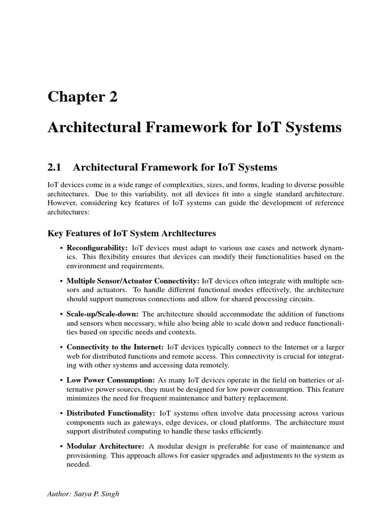 Unit - II Architectural Framework For IoT Systems | PDF | Internet Of ...