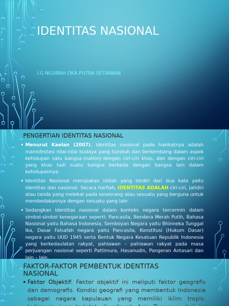 Identitas Nasional | PDF